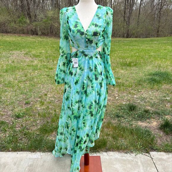 RAHI Willa Cutout Open Back Long Sleeve Dress NWT - Picture 4 of 12